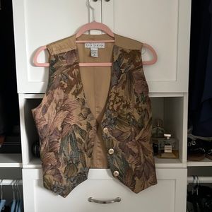 Vintage floral vest